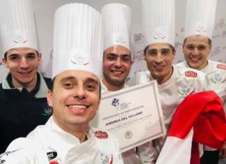 Lo chef Andrea Del Villano (in primo piano) tra i protagonisti dell'evento "Birra e alta gastronomia"